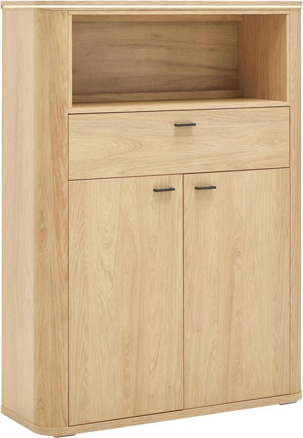 Premium Living Highboard Lagos Eichefarben mit integrierter Beleuchtung, B/T/H: 148,3 x 37,5 x 71,5 cm - Bild 1