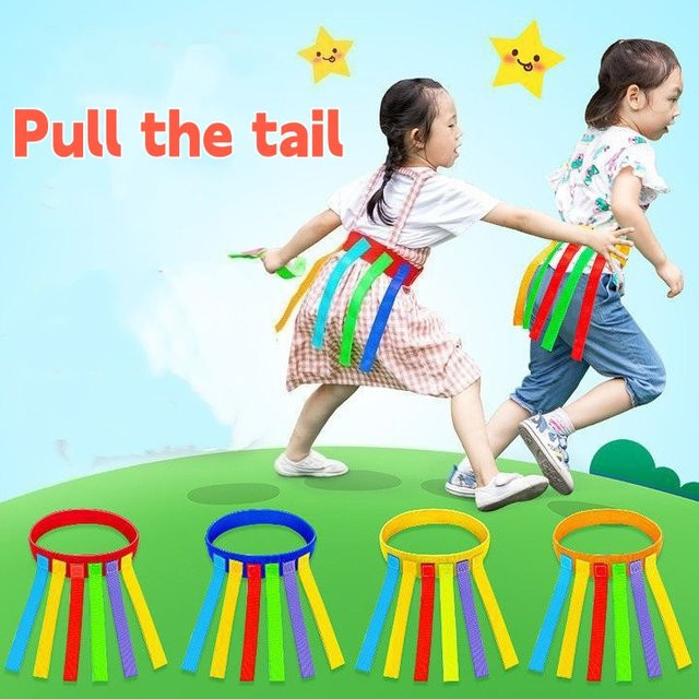 Soulbao 3er-Set Kinder Outdoor Spielzeug Fangen Schwanz Trainingsausrüstung für Kindergarten und Teamarbeit, Mehrfarbig - Bild 1