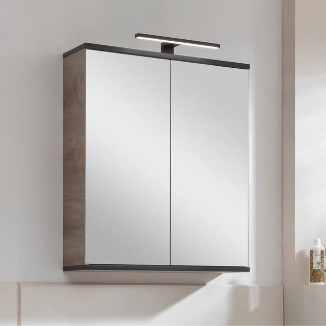 Spiegelschrank Fackelmann TE-A in Nature Oak, B/H/T: 60,2 x 71,3 x 20 cm - Bild 1