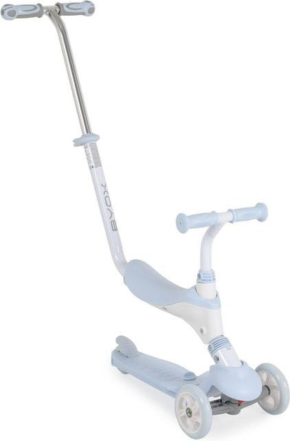 Byox Tristar 3 in 1 Kinderroller Rutscher mit Schiebestange hellblau - Bild 1