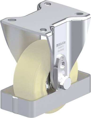 Blickle Stahlblech-Bockrolle BH-GSPO 100K-1-FS in Silber, Rad-Durchmesser: 100 mm, Tragfähigkeit: 700 kg - Bild 1