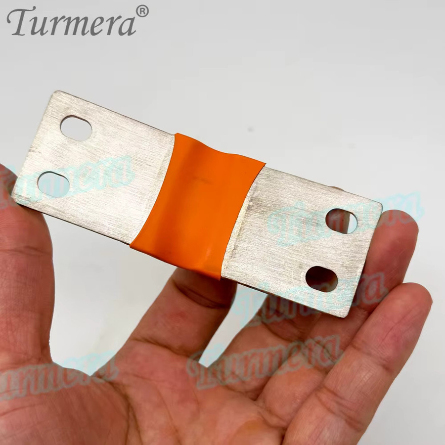 Turmera 12V Sammelschiene für Lifepo4-Batterien mit flexiblem Kupferanschluss, Gold, B/T/H: 74 x 56 x 2 mm, 300 A - Bild 3