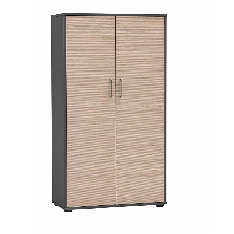Schildmeyer Hochschrank Metz mit Drehtüren in Anthrazit, H x B x T: 150 x 80,1 x 38,2 cm - Bild 2