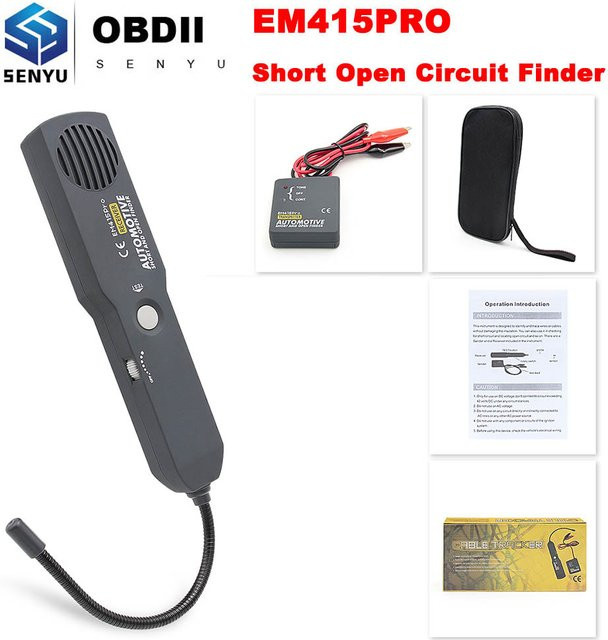JFIND EM415PRO Automotive Short Cable Tracker und Open Wire Finder zur Diagnose von Kurzschlüssen und Kabelfehlern, 6-42V - Bild 1