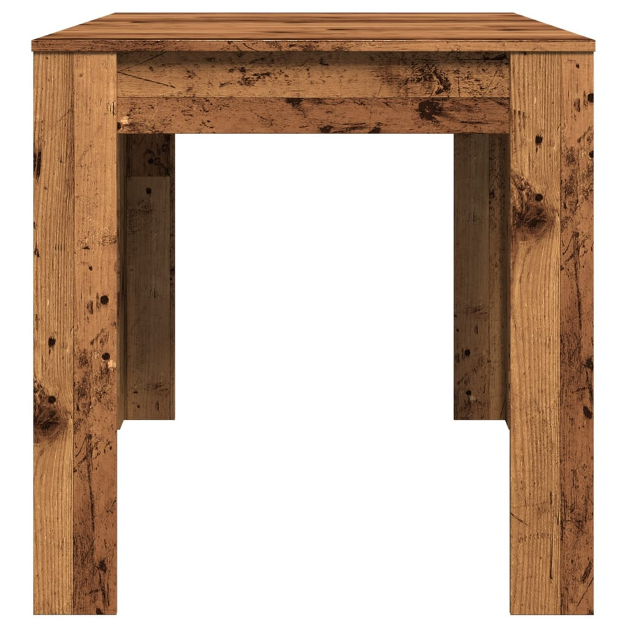 vidaXL Esstisch in Altholz-Optik braun aus Holzwerkstoff B/T/H: 140 x 74,5 x 76 cm - Bild 4