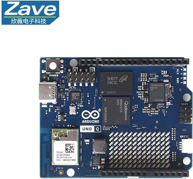 Arduino UNO KI-Entwicklungsboard ABX00162 mit Qualcomm QRB2210 und STM32U585 MCU in Blau - Bild 1