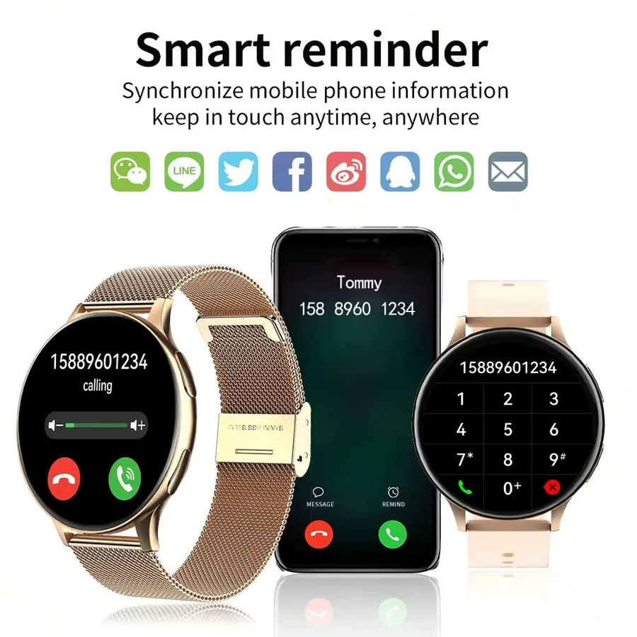 LIGE Smartwatch, Schwarz, Unisex - Bild 2