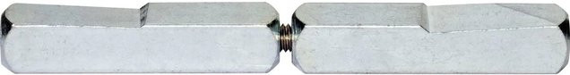BKS Drückerstift geteilt 78430 aus verzinktem Stahl in Silber, Innenlänge: 35 mm, Außenlänge: 40 mm, Vierkant: 9 mm - Bild 1