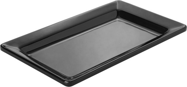 VEGA Buffetplatte aus Melamin GN 1/4 in Schwarz, B/T/H: 16,2 x 26,5 x 3 cm - Bild 1