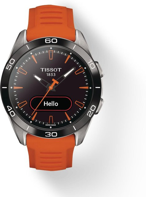 Tissot Smartwatch, Titan, Quarz, 44 mm, Schwarz, Silikon, Unisex - Bild 2