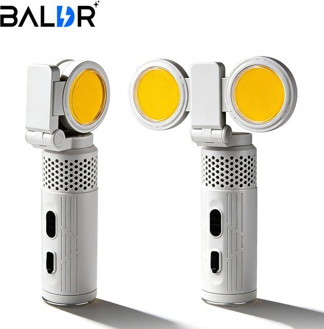 BALDR Outdoor-Campinglampe mit Ladefunktion, faltbare Notfall-Atmosphärenleuchte mit Magnetverschluss und COB-LED, Farbe: Weiß - Bild 1