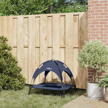 VidaXL Hundebett Marineblau, B/T/H: 76 x 62 x 70,5 cm - Bild 3