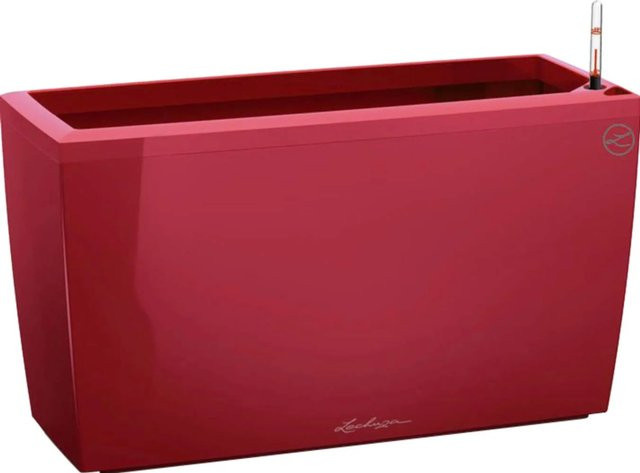 Lechuza Pflanzgefäß Cararo Premium in Scarlet Rot Hochglanz, Breite: 75 cm, Tiefe: 30 cm, Höhe: 75 cm - Bild 1