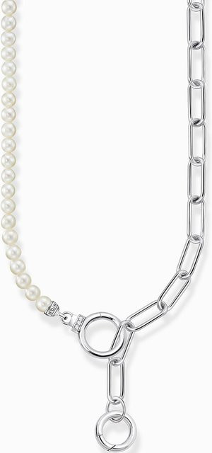 Thomas Sabo Collier, 925 Silber, Perle, Damen, 42 cm - Bild 1