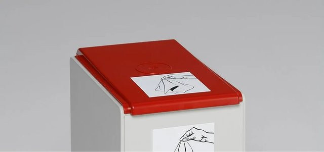 PROREGAL Deckel für Abfallbehälter und Wertstoffsammelsystem aus Kunststoff, Rot, 40 Liter - Bild 1