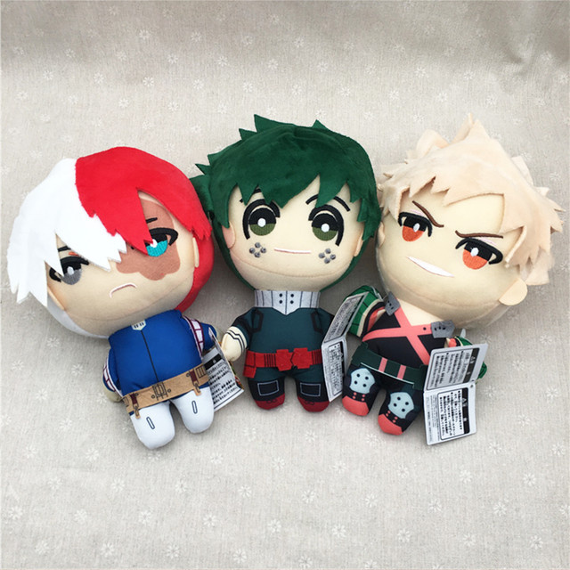 Bandai MHA Midoriya Izuku, Bakugou Katsuki, Todoroki Shouto, Plüschtier, 25cm - Bild 1