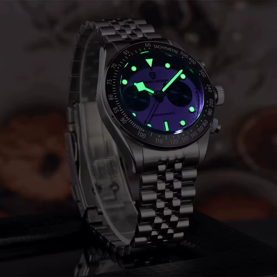 PAGANI DESIGN Chronograph, Quarz, Edelstahl, Saphirglas, Herren - Bild 5