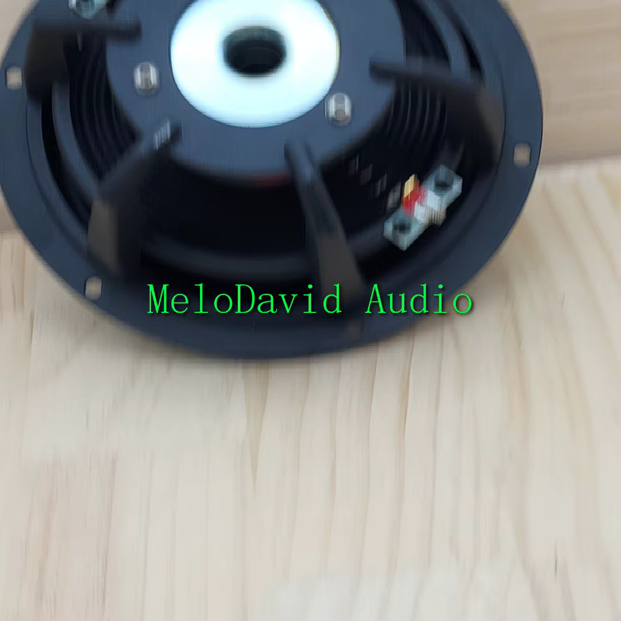 MeloDavid MW165Neo 6,5 Zoll Mitteltöner mit Kohlefaser-Sprühdämpfung und passivem Bass-Woofer, 2 Stück, Schwarz - Bild 6