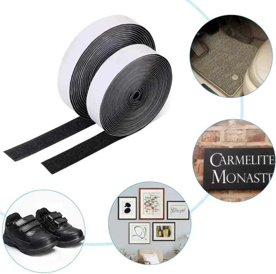 Selbstklebendes Klettband aus Nylon in Schwarz oder Weiß für DIY-Bastelarbeiten - Bild 5