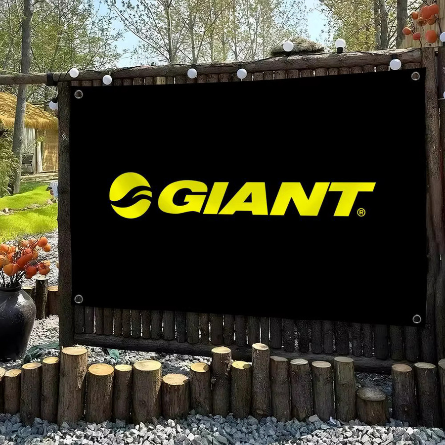 G-Giant Fahrrad-Logo Wandbehang Schwarz als dekoratives Textil-Banner für Zuhause und Outdoor - Bild 2