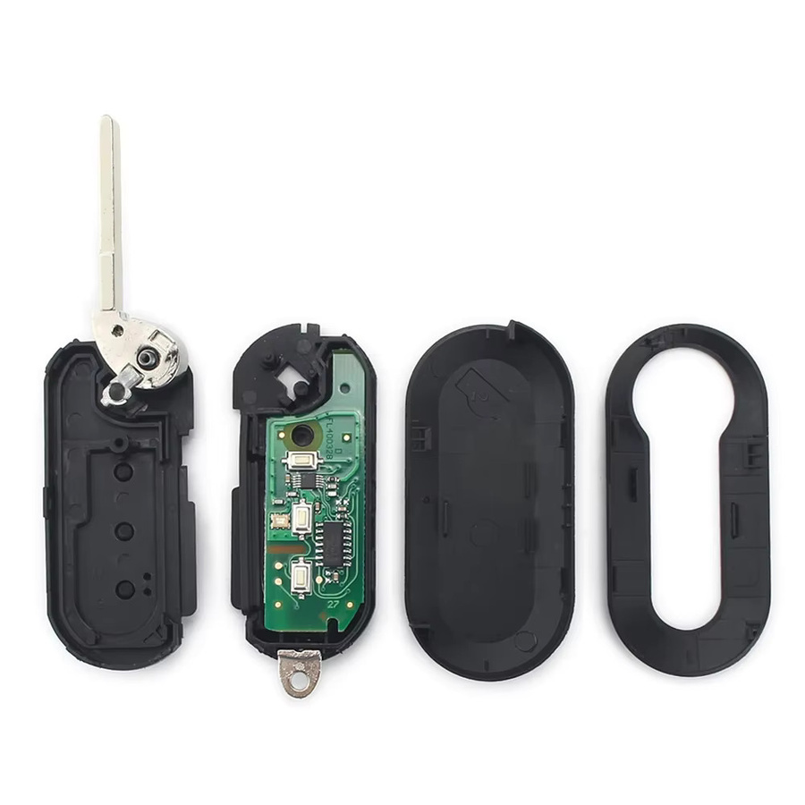 Keyyou Delphi Marelli Auto Fernbedienung Schlüssel für Fiat MPV Bravo Ducato Doblo Grande Punto und Citroen Jumper Peugeot Boxer in Schwarz 860 ID46 433,92 MHz - Bild 2