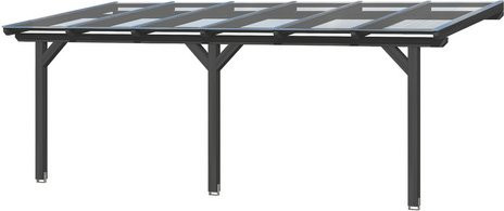Skan Holz Terrassenüberdachung Bormio aus Leimholz in Anthrazit, Breite: 648 cm, Tiefe: 400 cm - Bild 3