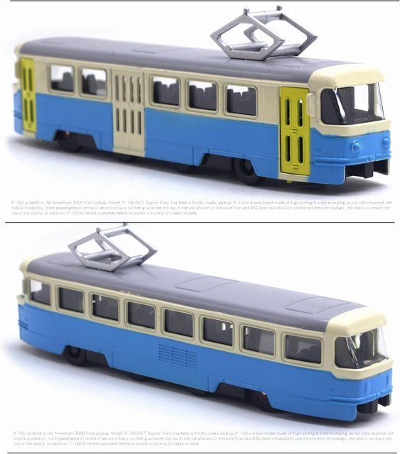 Linyi toy car Straßenbahn Modell, Metall, mit Ton und Licht, ab 14 Jahre - Bild 1