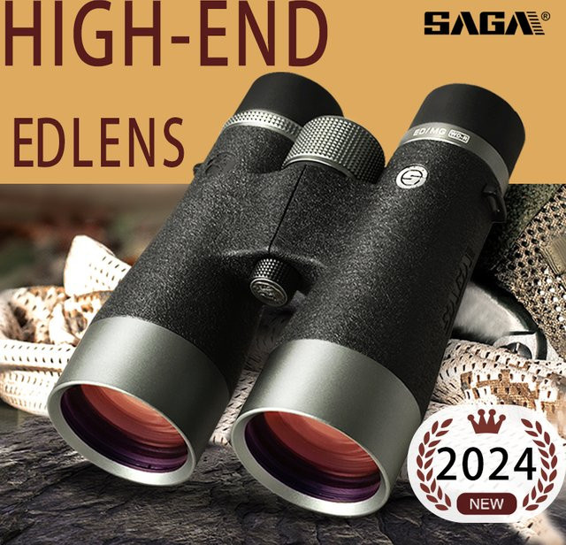 SAGA Dual ED Lens Fernglas in Schwarz für Jagd, Camping und Vogelbeobachtung 10x50 oder 12x50 - Bild 1