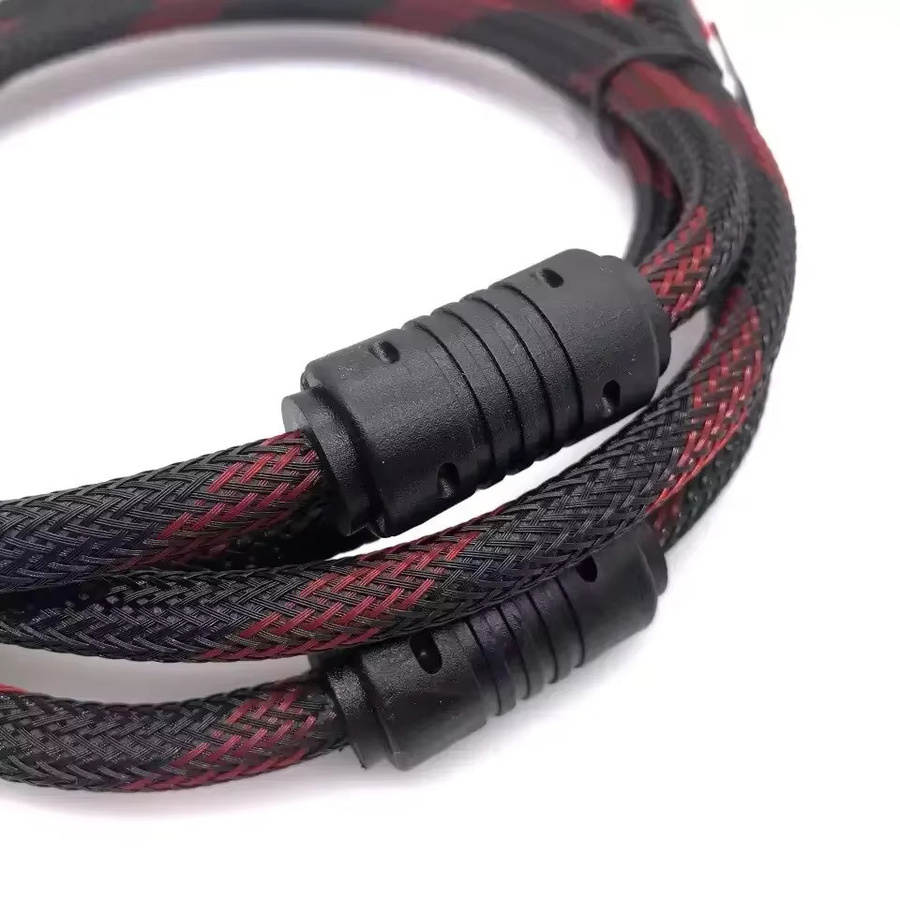 Vention Hochgeschwindigkeits HDMI Kabel in Schwarz und Rot, geflochtenes 1.4V Datenkabel für HDTV, Computermonitor und 3D-Unterstützung - Bild 2