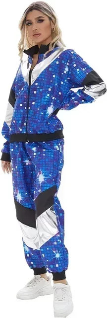 cosfans Kostüm 80er 90er Anzug, Zubehör, Unisex - Bild 1