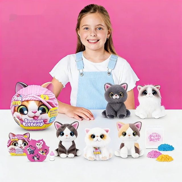 52TOYS Alive Smitten Kittens, Plüschtier, mit Sound- und Lichteffekten - Bild 1