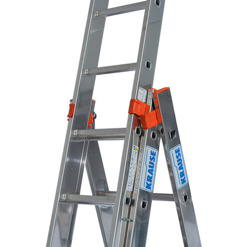 Krause Vielzweckleiter Monto Tribilo aus Aluminium in Silber mit 42 Sprossen - Bild 2