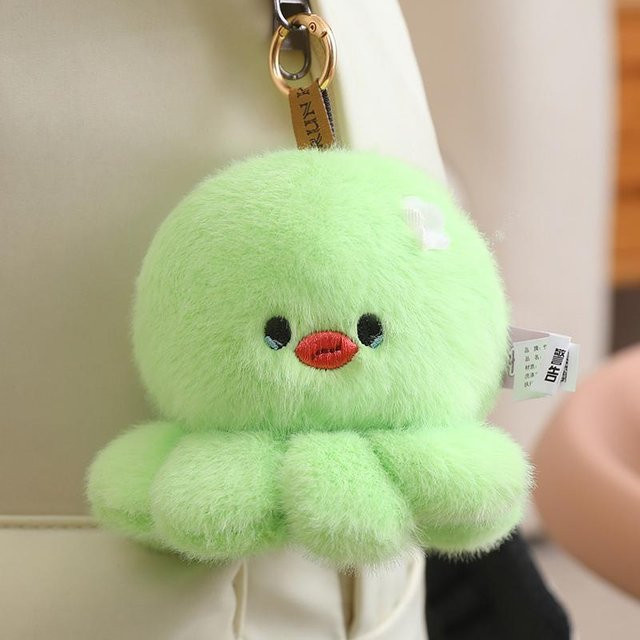 Yiran toy Oktopus Plüschtier, Meerestiere, Grün, 10cm - Bild 1