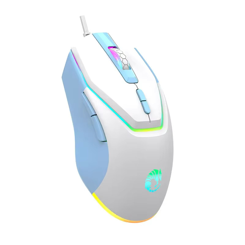 AIHUMAO G708 Gaming-Maus mit LED-Hintergrundbeleuchtung, optische USB-Maus in Schwarz - Bild 6