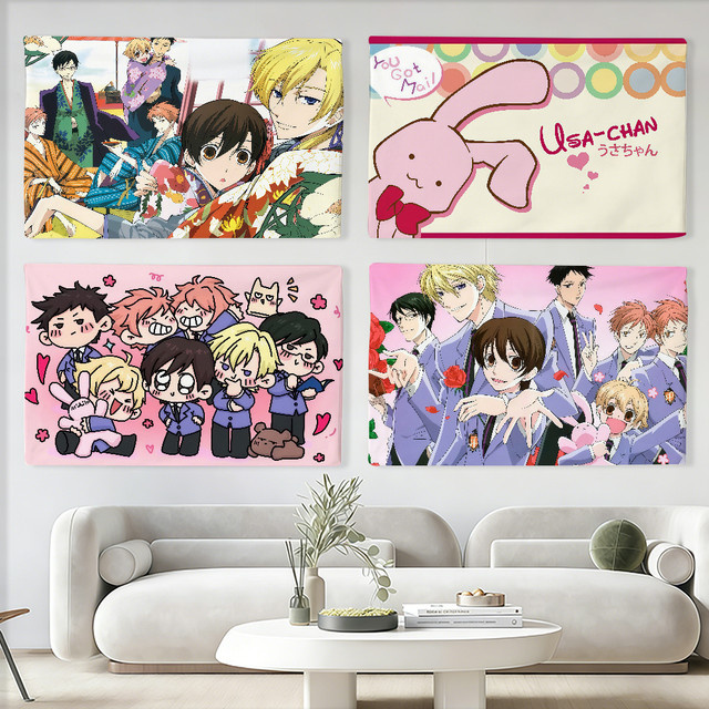 Anime Ouran High School Host Club Wandbanner Dekoration, Mehrfarbig, B/H: 60 x 40 cm - Bild 1