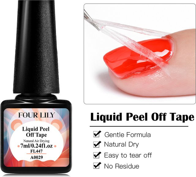Four Lily Nagel-Abziehflüssigkeit, 7 ml, Nagelhautschutz - Bild 1