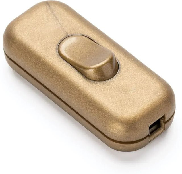 Orion Lightstyle Schnur Zwischenschalter 3-polig in Gold - Bild 1