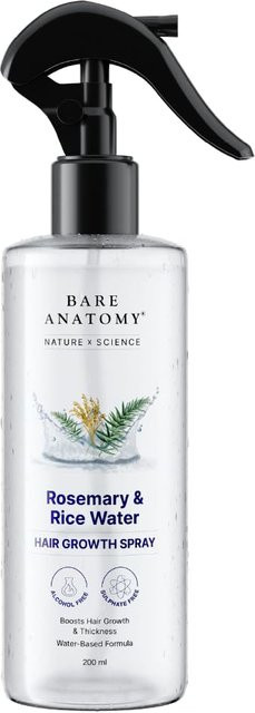 Bare Anatomy Nature X Science Rosmarinwasser-Spray mit Reiswasser, 200 ml - Bild 1