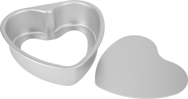 TOMTOP JMS Herzform Kuchenform aus Aluminiumlegierung in Grau - Bild 1