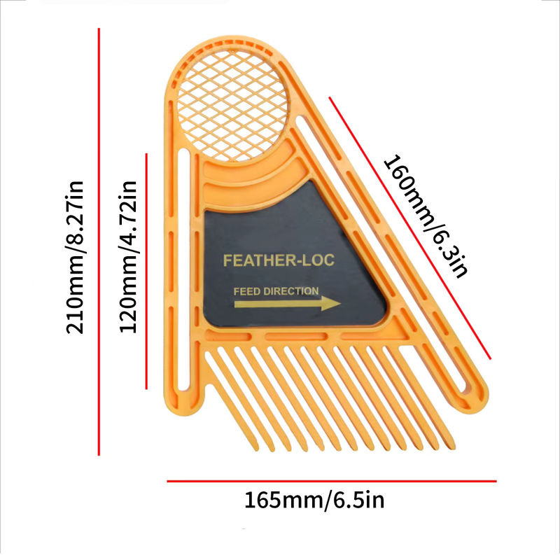 FNICEL 2-teiliges Feder-Loc-Board-Set für die Holzbearbeitung mit T-Nut und Gehrungsschlitzen für Tischkreissägen, Bandsägen und Fräsen - Bild 3