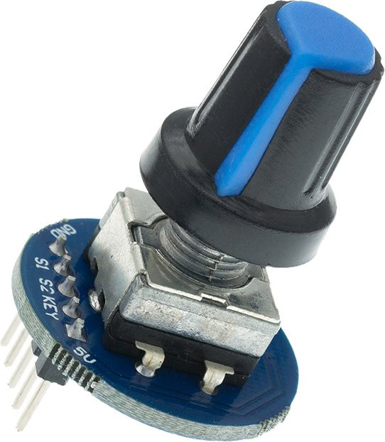 AITEWIN ROBOT EC11 Drehgeber Modul mit Audio-Drehpotentiometer und Knopfkappe für Arduino-Entwicklungen - Bild 1