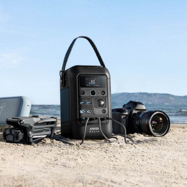 Anker SOLIX C300X DC Tragbarer Solar-Generator mit 288Wh LiFePO4-Batterie und 300W Leistung für Camping, Reisen und Notfall-Backup - Bild 1