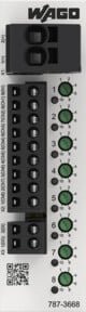 WAGO Schutzschalter 787-3668 DC 24 V elektronisch 8-kanalig 1 10 A einstellbar in Weiß - Bild 1