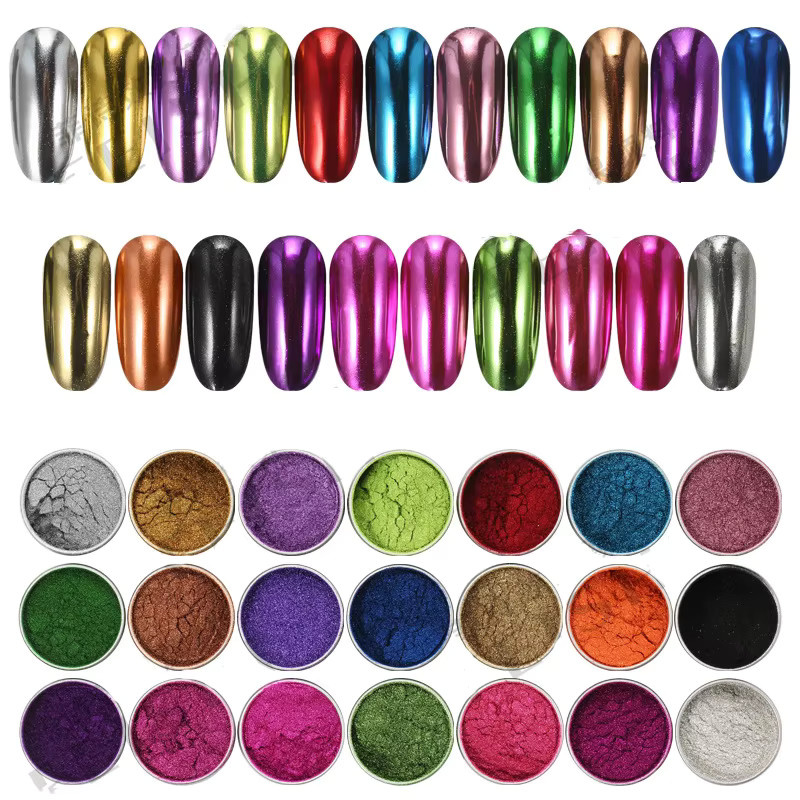 Magic Mirror Nail Art Glitzerpulver, Metallic-Effekt, 0,5 g - Bild 3