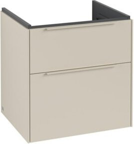 V&B Waschtischunterschrank Subway 3.0 in Cashmere Grau matt, B/T/H: 57,2 x 47,8 x 57,6 cm - Bild 1