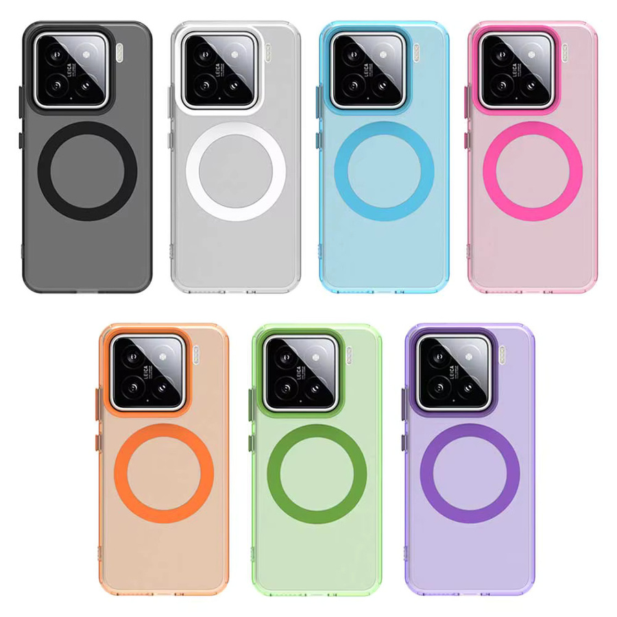 Magnetische Schutzhülle im Candy-Design für Xiaomi 15, 14 Pro und 14T Pro, farbiges Hard Case mit MagSafe-Kompatibilität und Anti-Drop-Schutz - Bild 2
