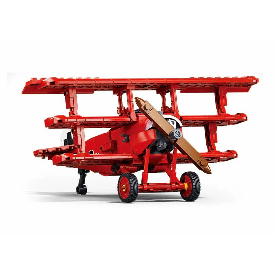 Linyi toy Jagdflugzeug Fokker Dr-1 Dreidecker Sopwith Camel Doppeldecker Erster Weltkrieg ab 6 Jahren - Bild 2