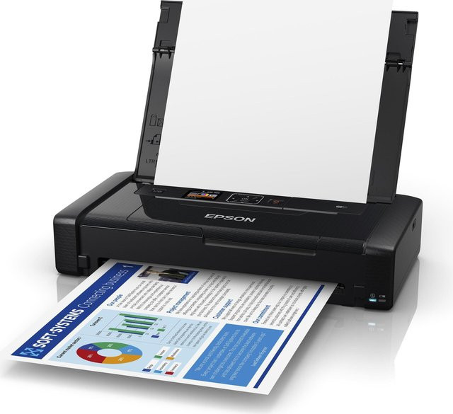 Epson WorkForce WF-110W Tintenstrahldrucker Farbe mit Wi-Fi und Akku-Betrieb - Bild 1