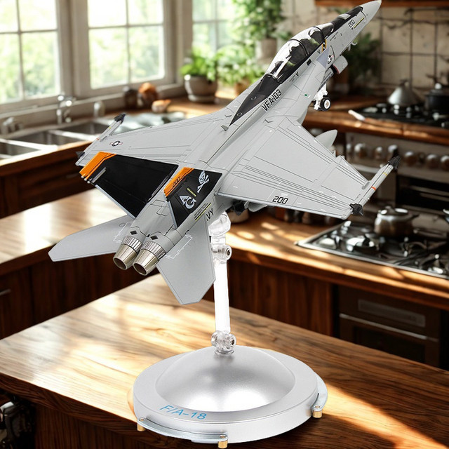 ZOCO US Air Force F-A-18 Super Hornet, Flugzeug Modell, 1:72, Metall - Bild 1