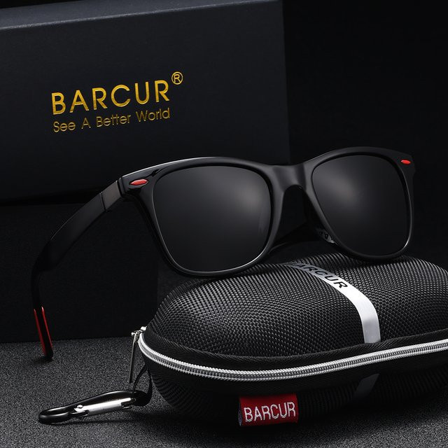BARCUR Sonnenbrille, Vollrand, Square, Kunststoff - Bild 1